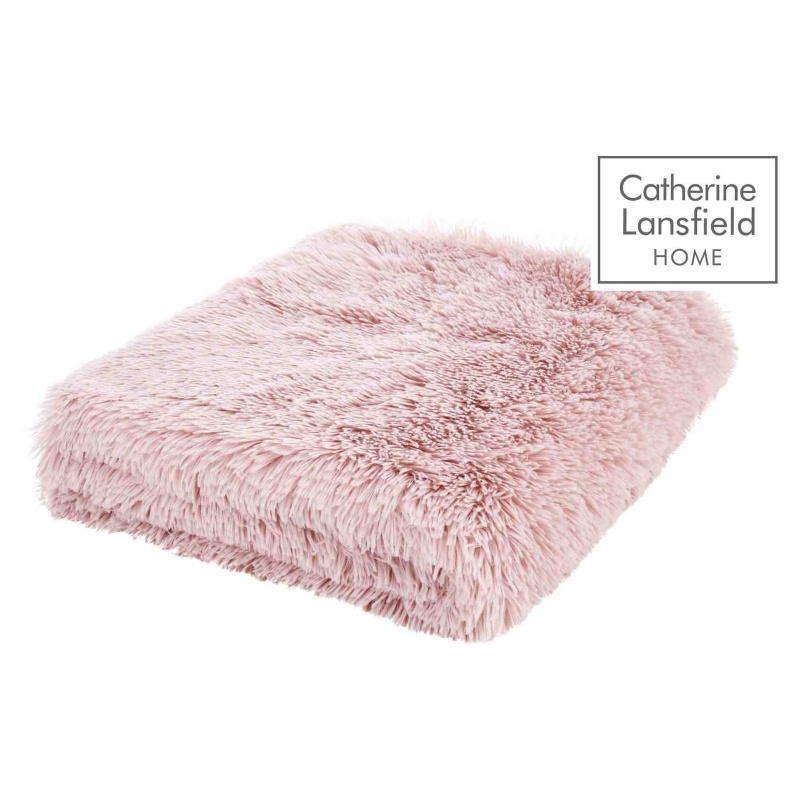 Catherine Lansfield Cuddly Blush Throw