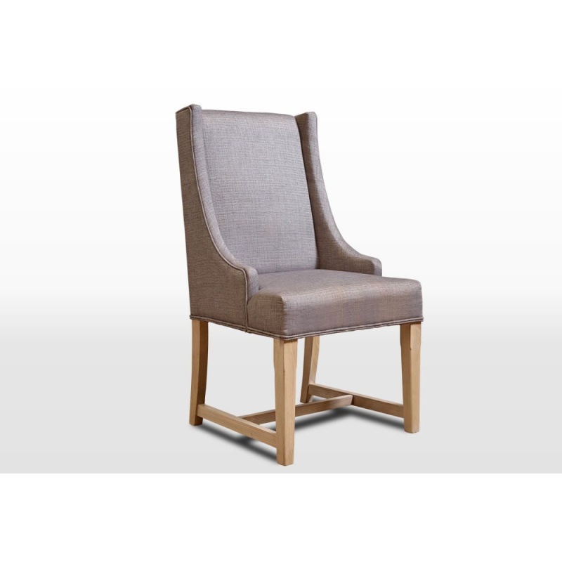 Wood Bros OC3063 Old Charm Upholstered Dining Chair - Traditional Finish