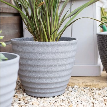 Kelkay Hudson Grey Stone Planter