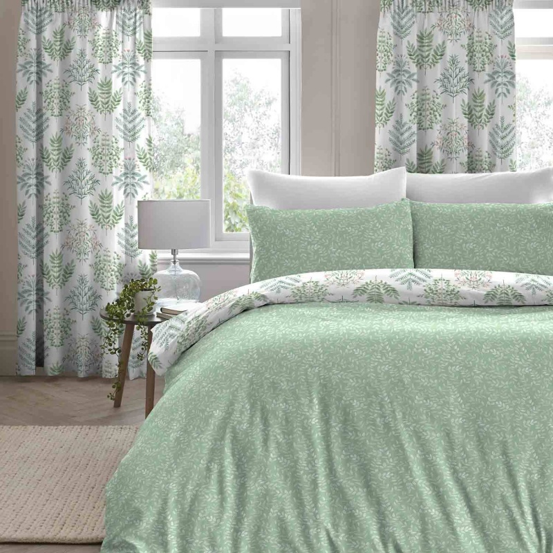 Dreams & Drapes Emily Green Duvet Cover Set Downtown