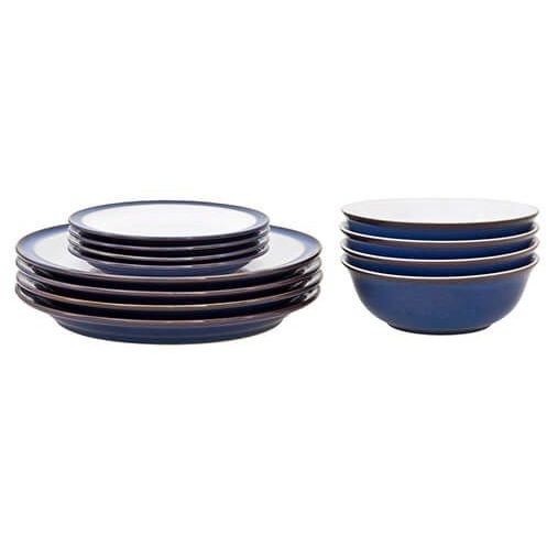 Denby Imperial Blue 12 Piece Tableware Set