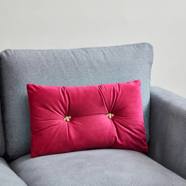 Riva Bumble Cushion 30x50cm - Fuchsia