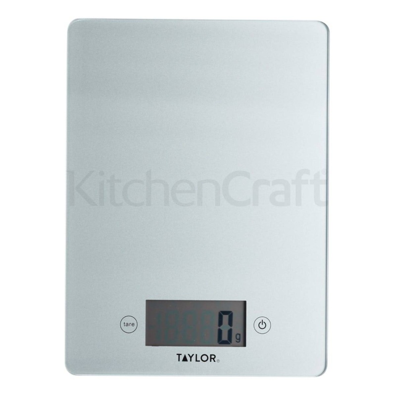 Taylor Pro Glass Digital Kitchen Scale 5kg - Silver