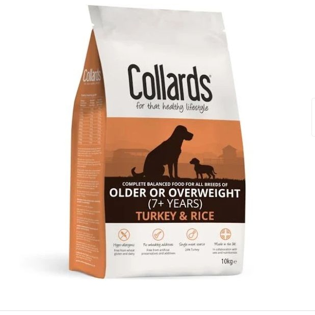 Collards Older Turkey & Rice 10Kg Dog Food