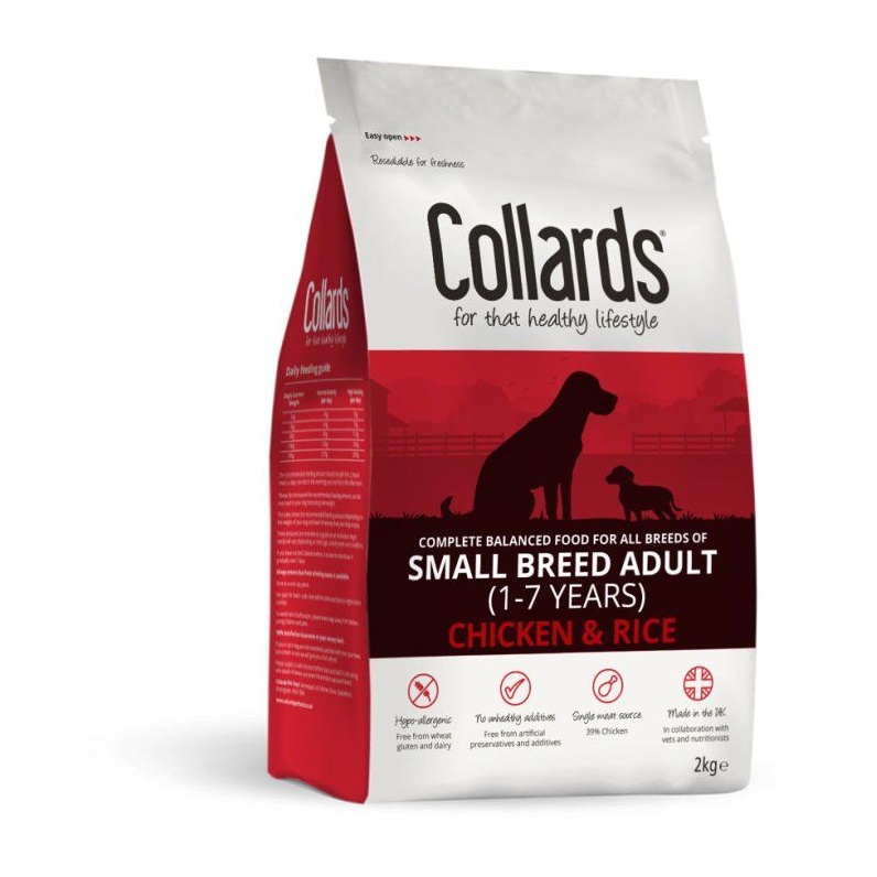 Collards Small Breed Chicken & Rice 2Kg Dog Food