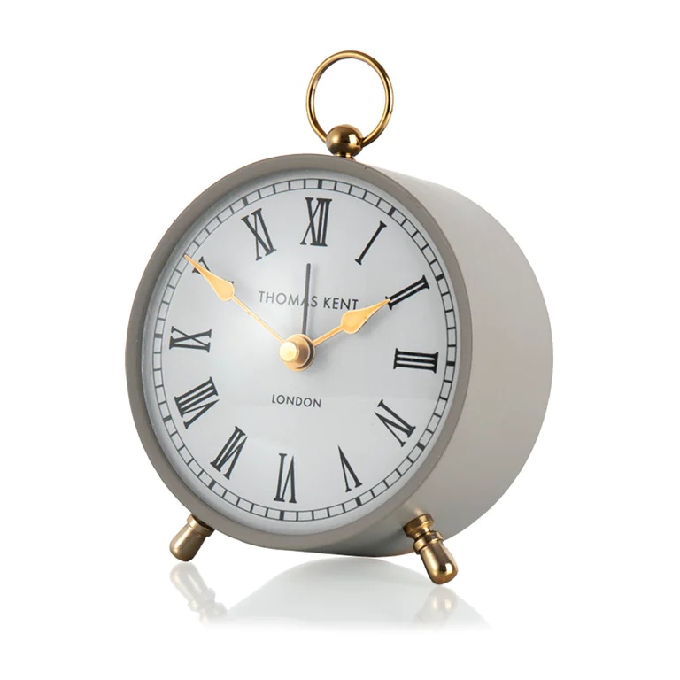 Thomas Kent 4' Wren Alarm Mantel Clock - Dove