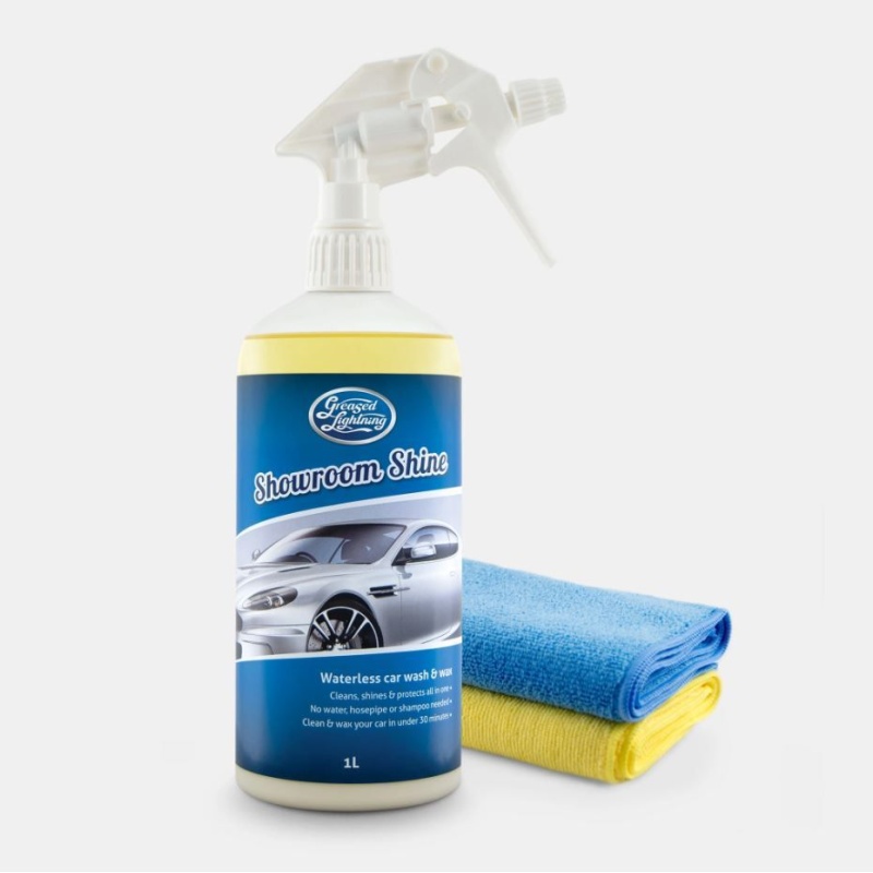 Greased Lightning 1L Showroom Shine Plus 2 Cloths