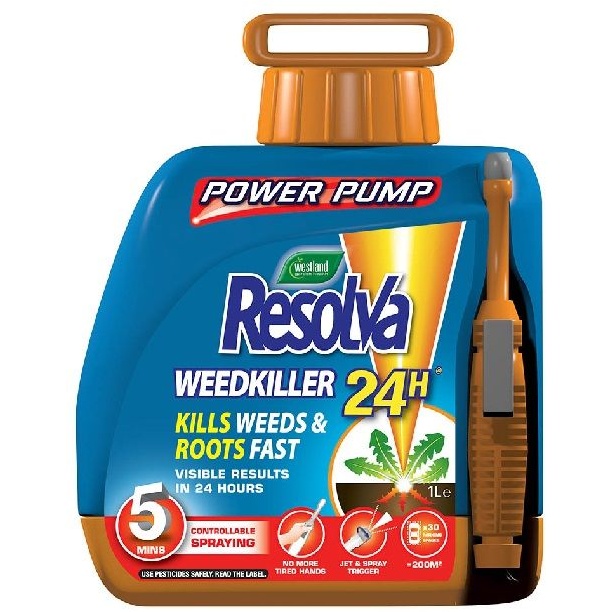 Westland Resolva Weedkiller 24Hr Ready To Use 5Lt Power Pump