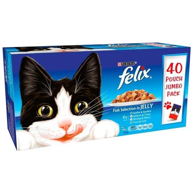 Felix Fish Selection 40x100g Pack Cat Food