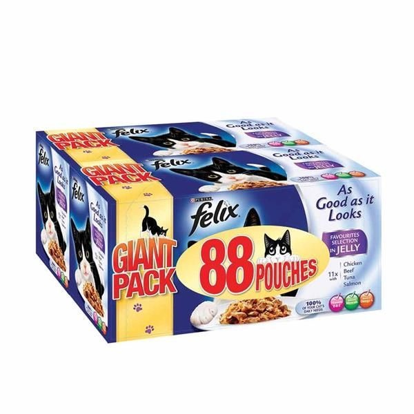Felix As Good As It Looks 88x100g Favourites Selection Cat Food