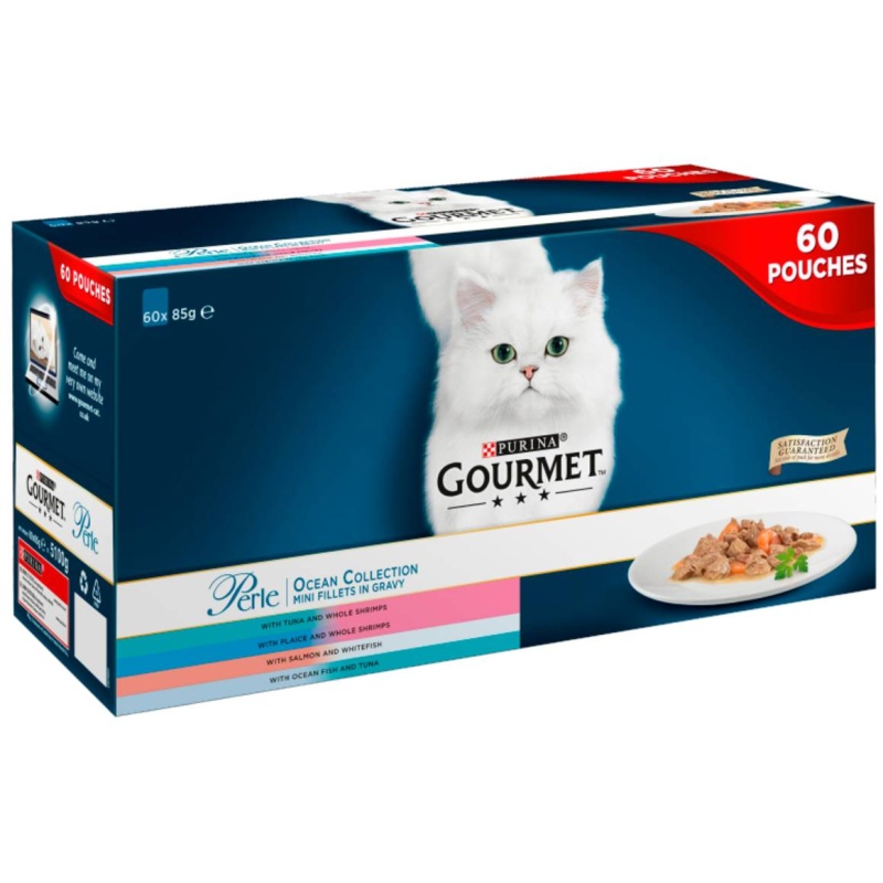 Gourmet Perle Ocean Collection 60x85g Pack Cat Food