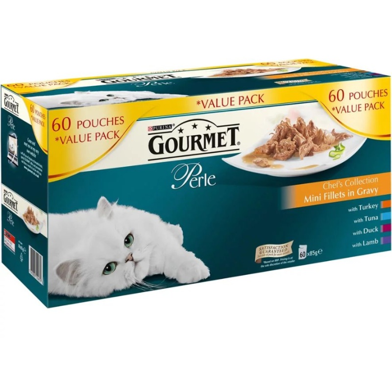 Gourmet Perle Chef Collection 60X85g Pack Cat Food
