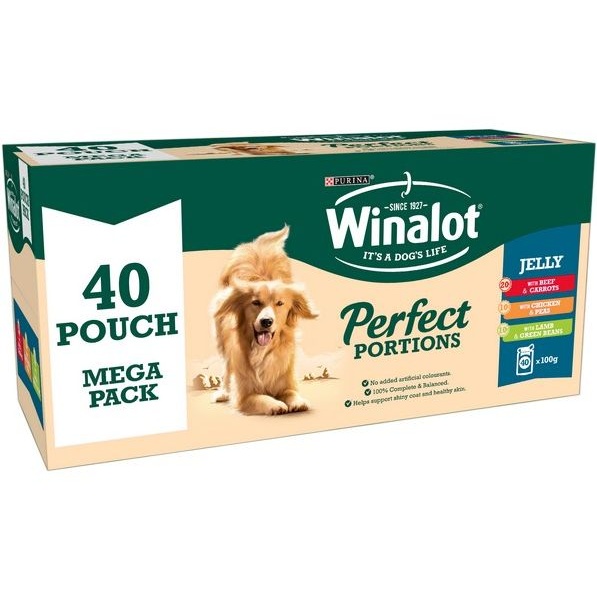 Winalot Perfect Portions Dog Food Mixed in Jelly 40 x 100g