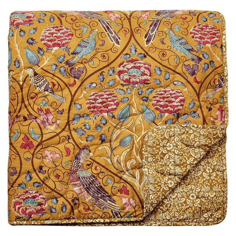 Morris & Co Morris & Co Seasons By May Quilted Throw - Saffron