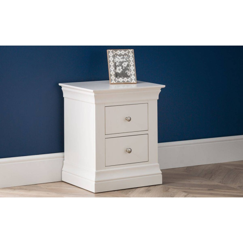 Julian Bowen Clermont 2 Drawer Bedside Table