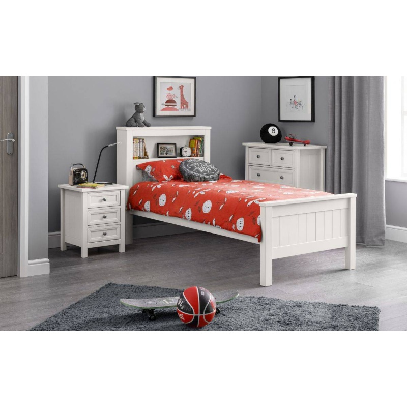 Julian Bowen Maine Bookcase Bed White