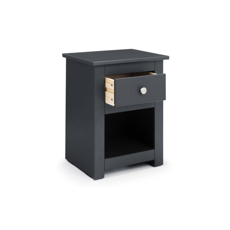 Julian Bowen Radley Bedside Table Anthracite Open