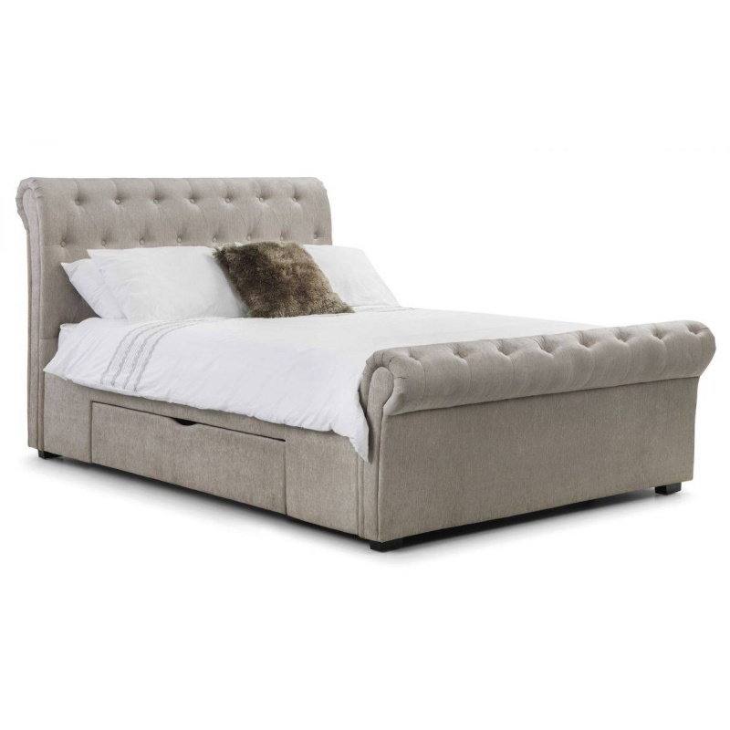 Julian Bowen Ravello Fabric Storage Bed With Drawers