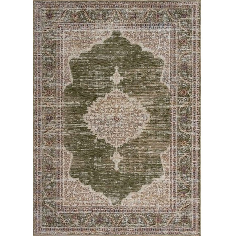 Mastercraft Alhambra Machine Made Rug - 6594B Ivory-(Green)