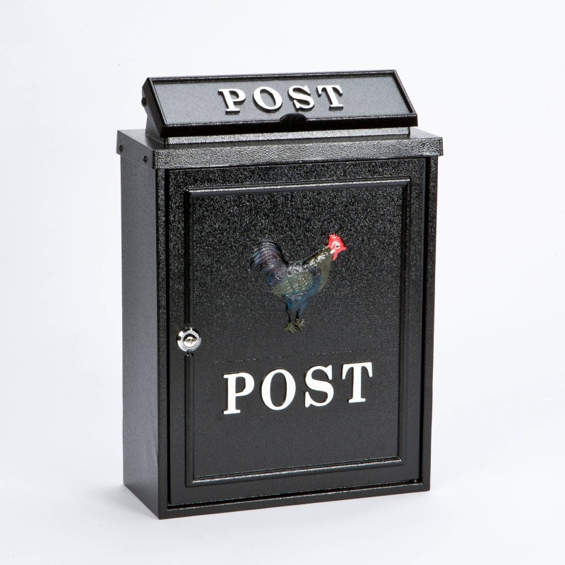 Harewood Black Cockerill Post Box
