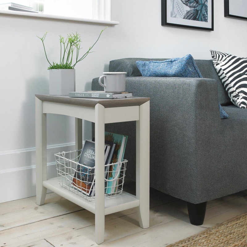 Bentley Designs Grey Brampton Rectangular Side Table