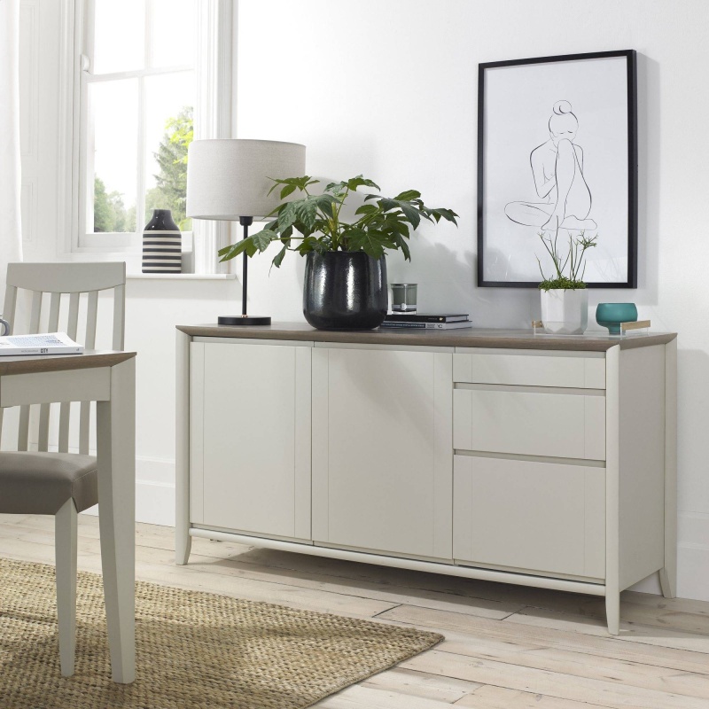 Brampton Grey Wide Sideboard