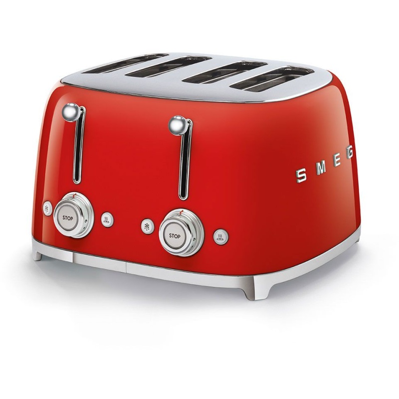 Smeg 4 Slice Toaster - Red