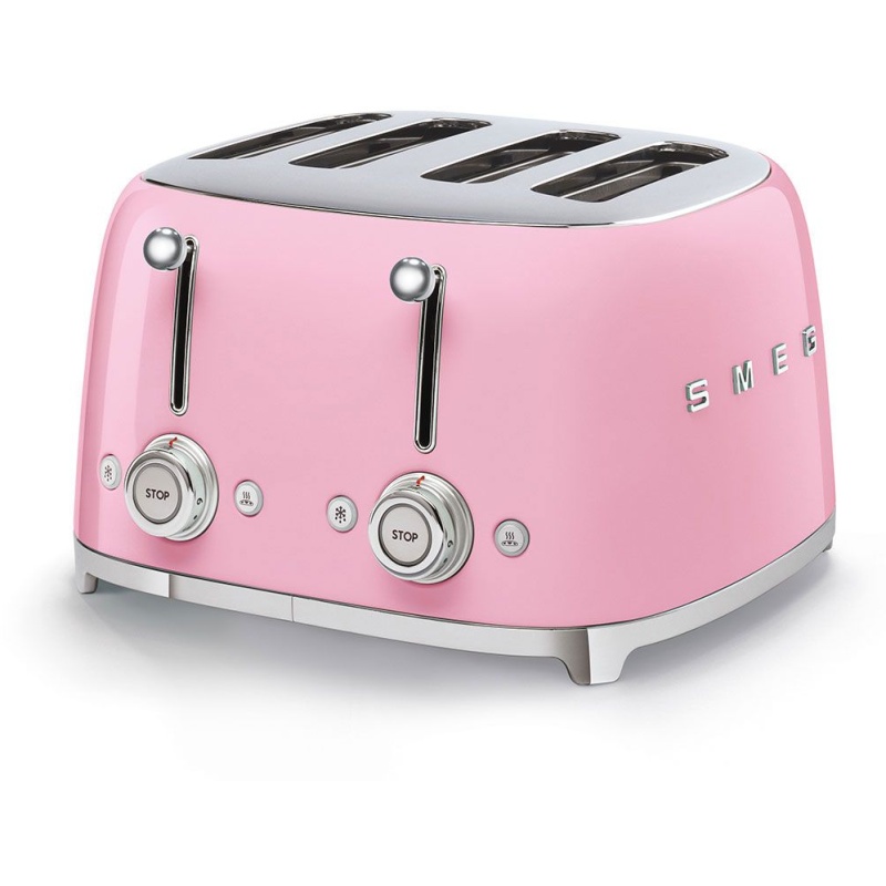 Smeg 4 Slice Toaster - Pink