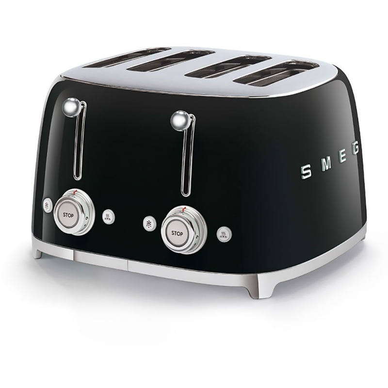 Smeg 50's Retro TSF03BLUK 4 Slice Toaster - Black