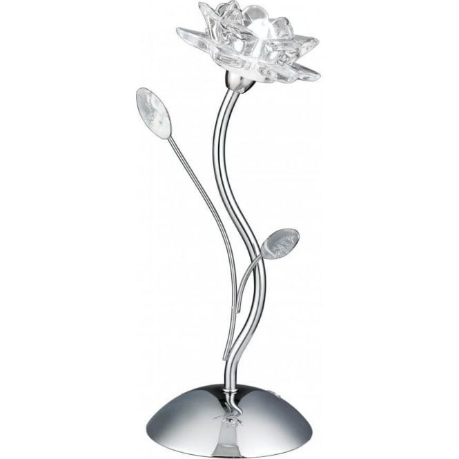 Searchlight Bellis Chrome Flower Table Lamp