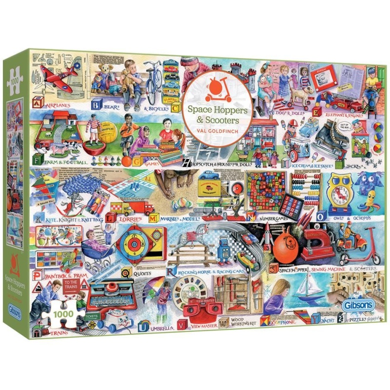 Gibsons G7111 Space Hoppers & Scooters 1000pc Puzzle