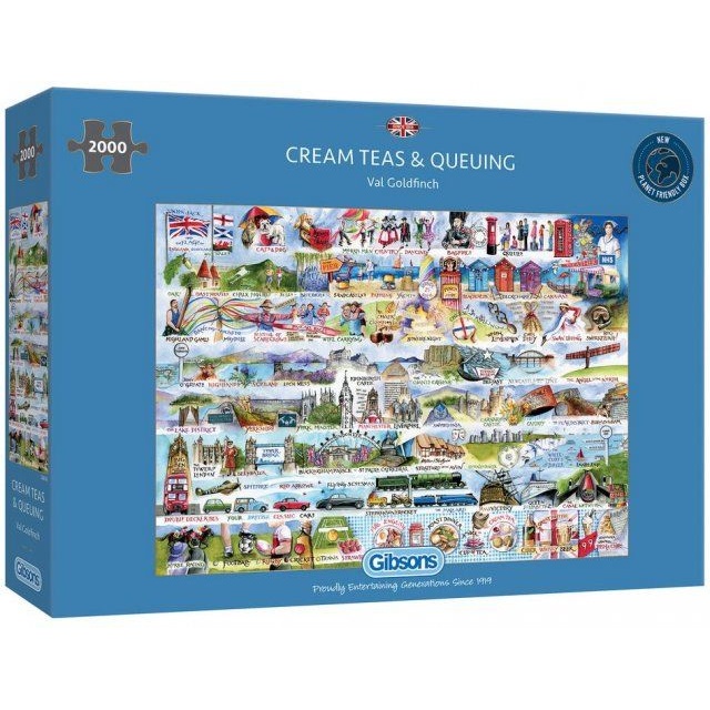 Gibsons G8019 Cream Teas & Queuing 2000pc Puzzle