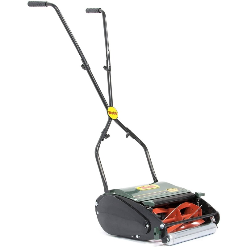 Webb WEH12R 30cm Cordless/Battery Hand Push Cylinder Lawnmower with Roller
