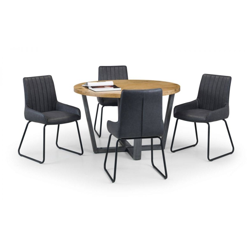 Julian Bowen Grain Brooklyn 120Cm Dining Table