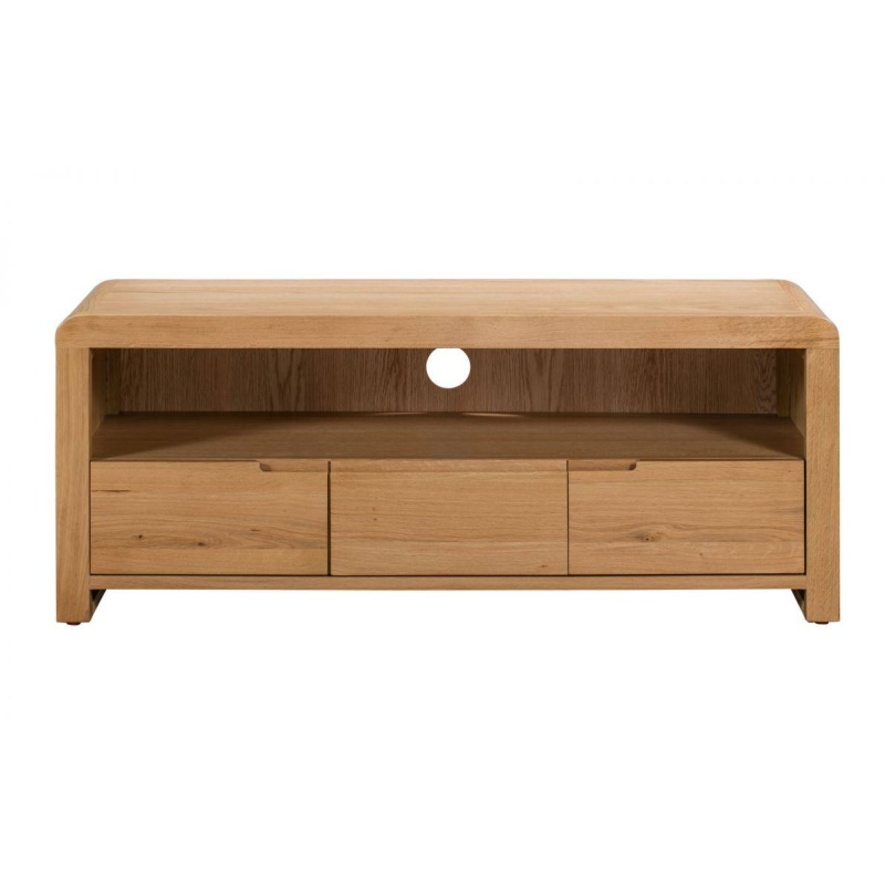 Julian Bowen Curve Oak TV Unit CUR306