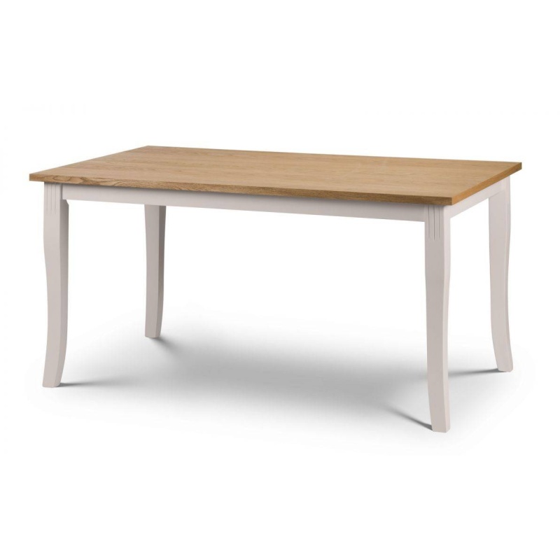 Julian Bowen Davenport Oak/Elephant Grey Dining Table