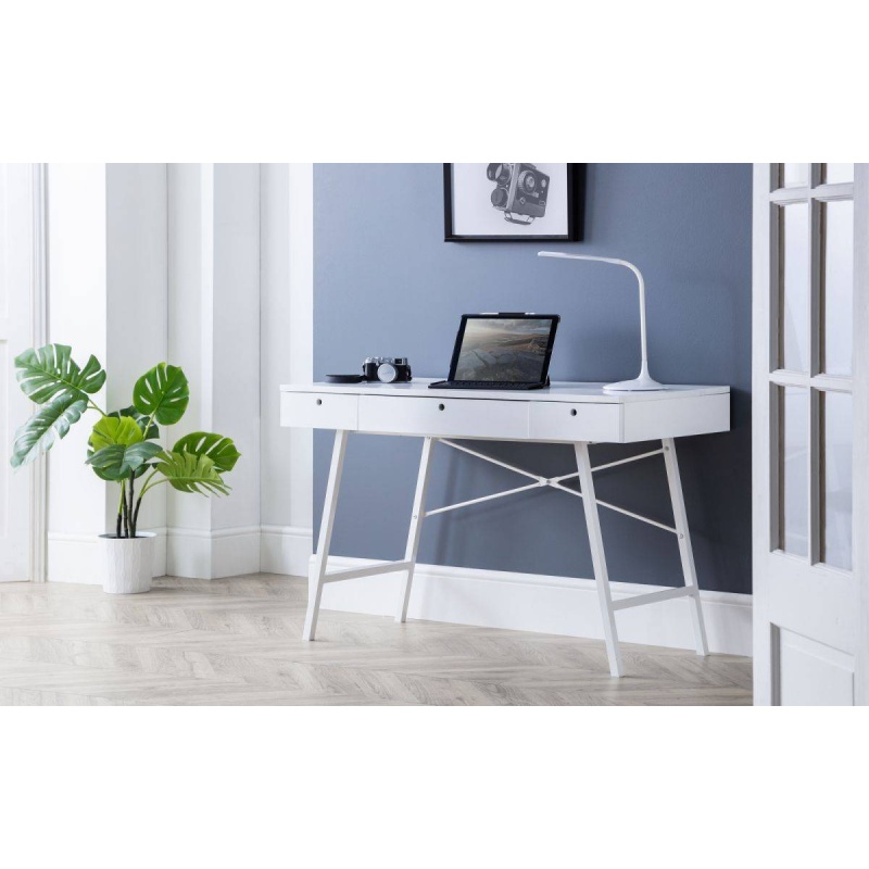 Julian Bowen Trianon Desk - White TRI702