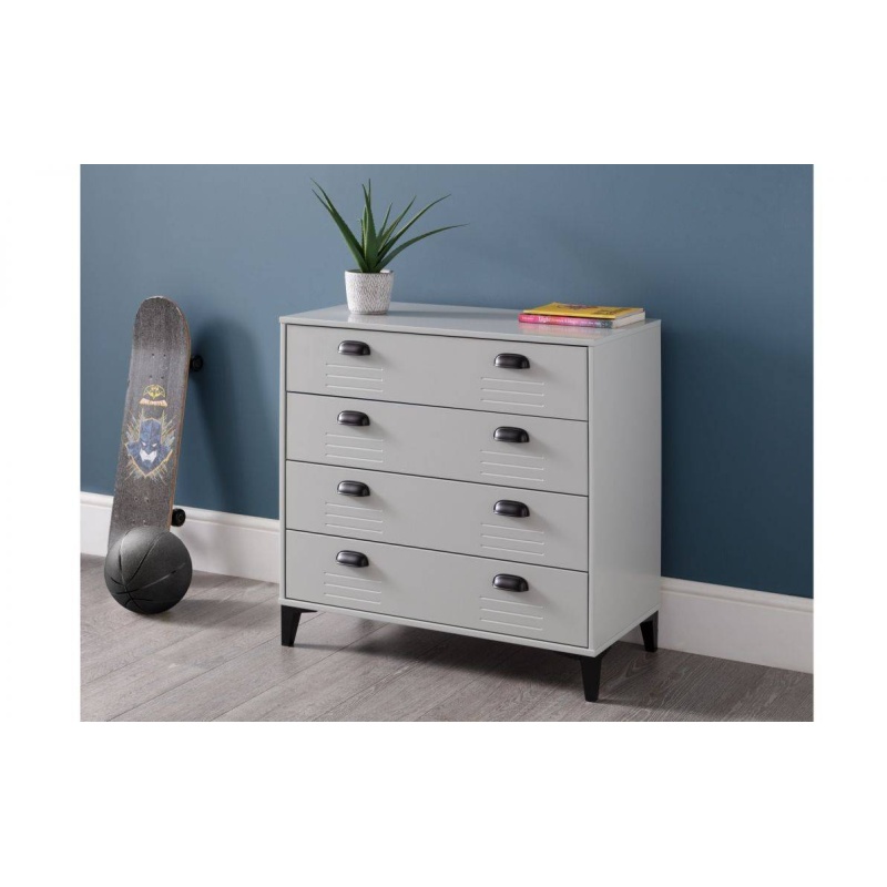 Julian Bowen Lakers Locker 4 Drawer Chest LAK002