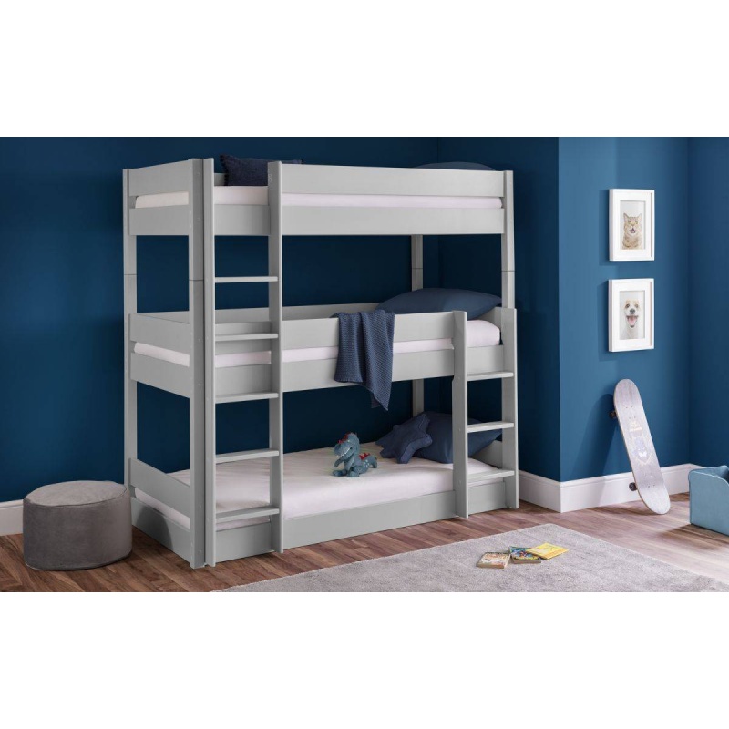 Julian Bowen White Trio Bunk Bed - Surf