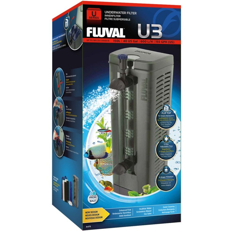 Fluval U3 Underwater Filter 800LPH Aquariums 90-150L