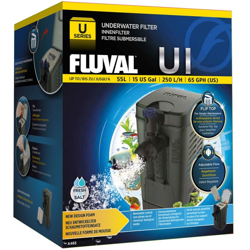 Fluval U1 Underwater Filter 250LPH Aquariums Up To 55L