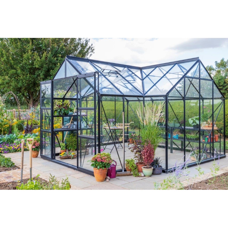 Vitavia Vitavia Sirius 13000 Powder Coated Black 13ft Wide Greenhouse