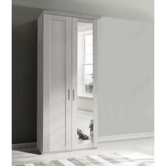 Wiemann Cambridge 2 Door 1 Mirror Right Wardrobe - Finish