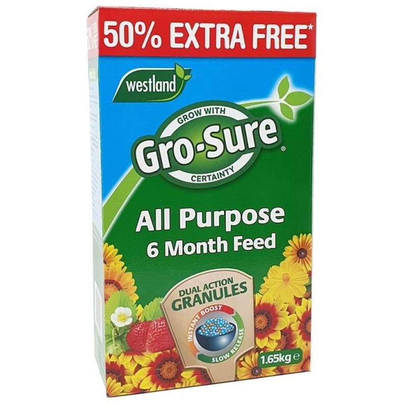 Westland Gro-Sure 6 Month Slow Release Plant Food 1.1kg + 50% Extra Free