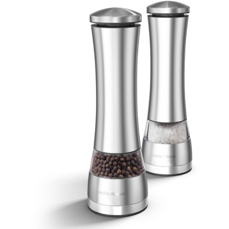 Morphy Richards Accents Electronic Salt & Pepper Mill Stainless Steel