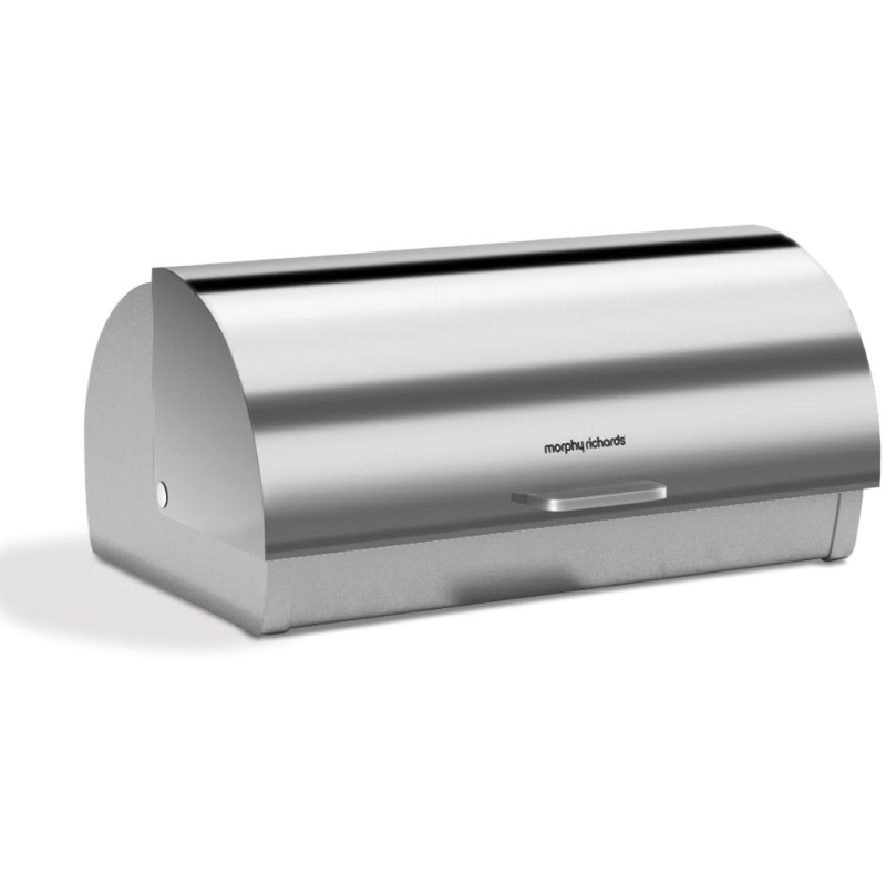 Morphy Richards Accents Bread Bin Roll Top Stainless Steel