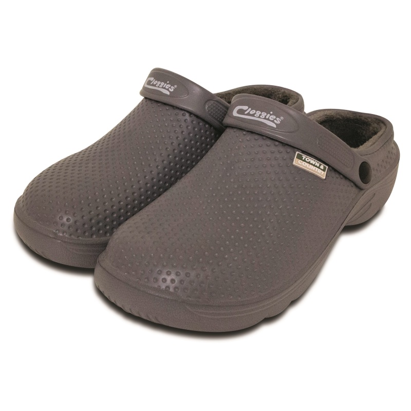 Town & Country Fleece Lined Garden Clogs - Charcoal