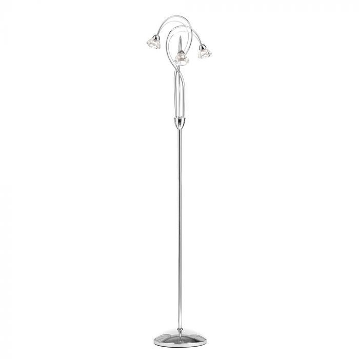 Bhs Light Marianne Floor Lamp - Chrome/Clear