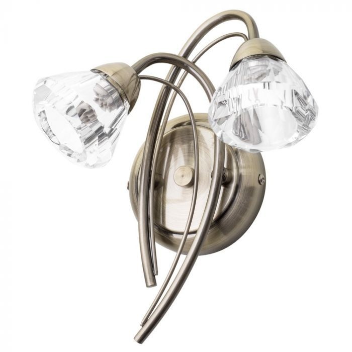 Bhs Light Marianne Wall - Antique Brass/Clear