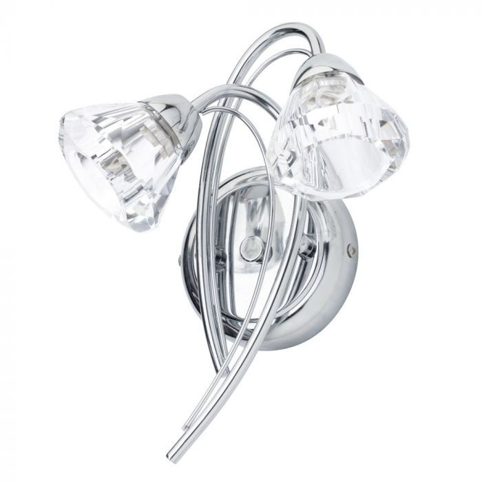 Bhs Light Marianne Wall - Chrome/Clear